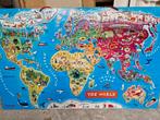 Janod magnetische wereldkaart puzzel, Ophalen, Gebruikt