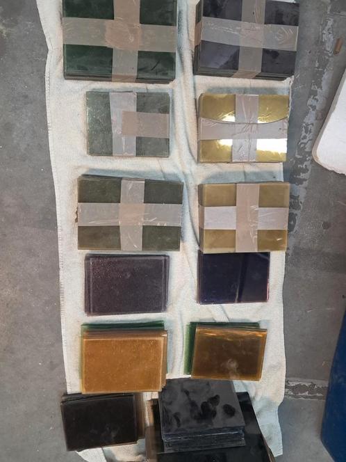 artista neu antiek diverse kleuren, Doe-het-zelf en Verbouw, Glas en Ramen, Gebruikt, Minder dan 80 cm, Minder dan 80 cm, Glas in lood