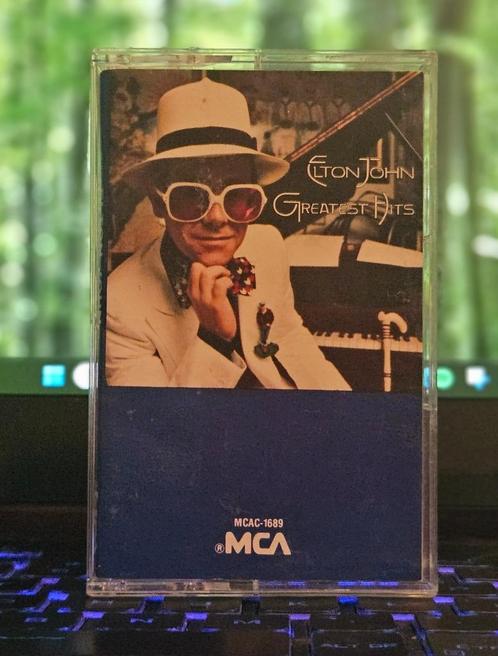 Elton john - greatest hits - cassette, Cd's en Dvd's, Cassettebandjes, Gebruikt, Origineel, Pop, 1 bandje, Verzenden