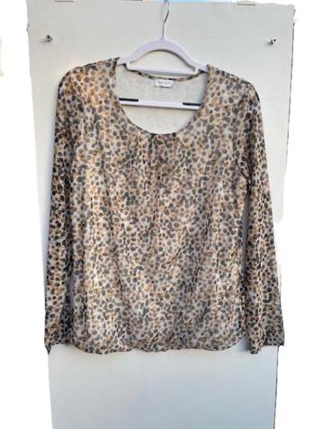 ZGAN Gerry Weber blouson, bolletjesmotief, beige/grijs mt 40 beschikbaar voor biedingen