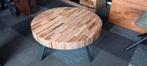Salontafel Mangohout - Prachtig Design!, Huis en Inrichting, Tafels | Salontafels, Ophalen, 50 tot 100 cm, Rond, Nieuw