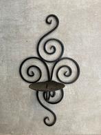 Metalen Kaarshouder Wanddecoratie, Huis en Inrichting, Woonaccessoires | Kandelaars en Kaarsen, Ophalen, Gebruikt, 25 tot 50 cm