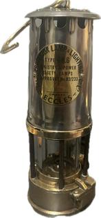 Antieke Eccles Mijnwerkerslamp - Vintage Industrieel, Antiek en Kunst, Ophalen