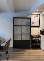 Vitrinekast Kwantum - Zwart Metaal & Glas - 180x40x100cm, Huis en Inrichting, Kasten | Vitrinekasten, Ophalen, 50 tot 100 cm, Zo goed als nieuw