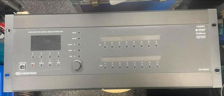 Crestron DM-MD8X8 Matrix Switcher + 7 Kaarten, Audio, Tv en Foto, Professionele Audio-, Tv- en Video-apparatuur, Zo goed als nieuw
