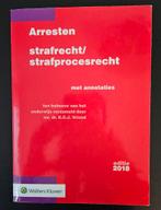 Arresten strafrecht/strafprocesrecht editie 2018, Boeken, Studieboeken en Cursussen, Ophalen of Verzenden, Zo goed als nieuw