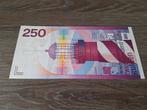 Bijna UNC biljet 250 gulden Vuurtoren, 1985, Postzegels en Munten, Bankbiljetten | Nederland, Ophalen of Verzenden, 250 gulden
