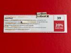 Bon 39 Apenheul 20% korting voor max. 4 personen., Drie personen of meer, Kortingskaart