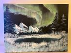 Schilderij noorden licht, Antiek en Kunst, Ophalen of Verzenden