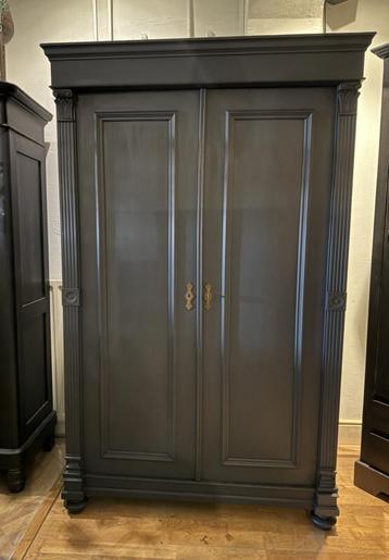 Antieke notariskast, vintage kast, brocante legkast VdlM beschikbaar voor biedingen