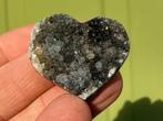 Agaat hart met druzy kristallen mineralen, Ophalen of Verzenden, Mineraal