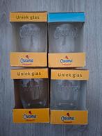 4 Chocomel Glazen - Uniek Glas, Huis en Inrichting, Keuken | Servies, Ophalen of Verzenden