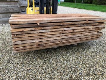 50 teak plank schutting vlonder veranda hekwerk  beschikbaar voor biedingen