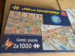 Jan van Haasteren. twee puzzels in één doos., Ophalen, 500 t/m 1500 stukjes, Zo goed als nieuw, Legpuzzel