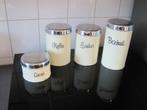 4 blikken koffie suiker beschuit en cacao, Ophalen, Beschuit, Overige merken