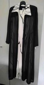 Jurk met bijpassende jas maat 48/50, Ophalen of Verzenden, Zo goed als nieuw, Zwart, Jurk