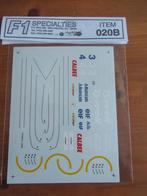 Tyrrell 020B decalset (F1 Specialties 1/20), Overige merken, Auto, Groter dan 1:32, Nieuw