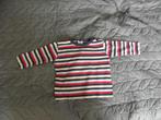 Goedkoop rood beige blauw katoenen shirtje HEMA mt 74 goed, Gebruikt, Ophalen of Verzenden, Hema, Jongetje
