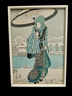 Japanse blokprint kunsthandel j.Max Arnhem, Antiek en Kunst, Kunst | Litho's en Zeefdrukken, Ophalen of Verzenden