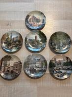 Wandborden, set van 7 "Grachten van Holland",  Mosa, Antiek en Kunst, Antiek | Keramiek en Aardewerk, Ophalen