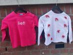 2 truitjes longsleeve Zara en lief! maat 80, Kinderen en Baby's, Babykleding | Maat 80, Gebruikt, Meisje, Ophalen of Verzenden
