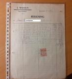 Maasbree vrachtrijder Wijnen factuur 1945, Verzamelen, Merken en Reclamevoorwerpen, Ophalen of Verzenden, Zo goed als nieuw, Overige typen