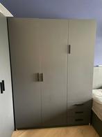 Antraciet Kledingkast Sprint 3-deurs -, Huis en Inrichting, Kasten | Kledingkasten, Ophalen, Overige materialen, 100 tot 150 cm