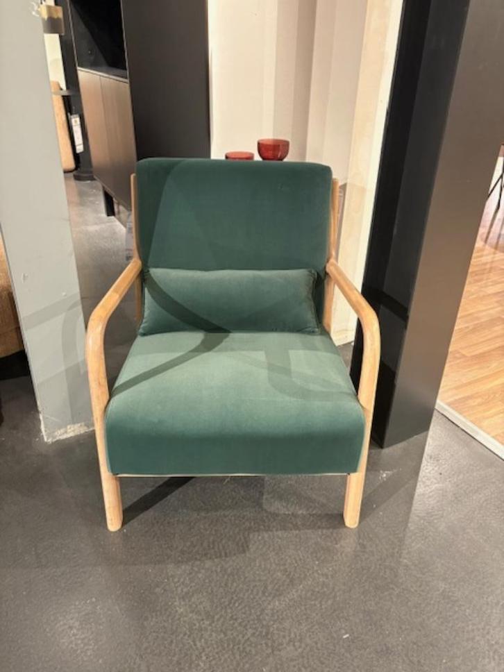 Te koop: Trendhopper fauteuil velours, Huis en Inrichting, Fauteuils, Nieuw, 50 tot 75 cm, 75 tot 100 cm, Ophalen of Verzenden
