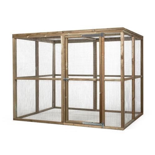 Houten konijnenren | Duurzaam en A-kwaliteit gaas, Dieren en Toebehoren, Vogels | Hokken en Kooien, Nieuw, Ophalen of Verzenden