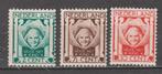 NVPH Nederland 141 - 143 Postfris Kinderzegels 1924, Postzegels en Munten, Verzenden, T/m 1940, Postfris