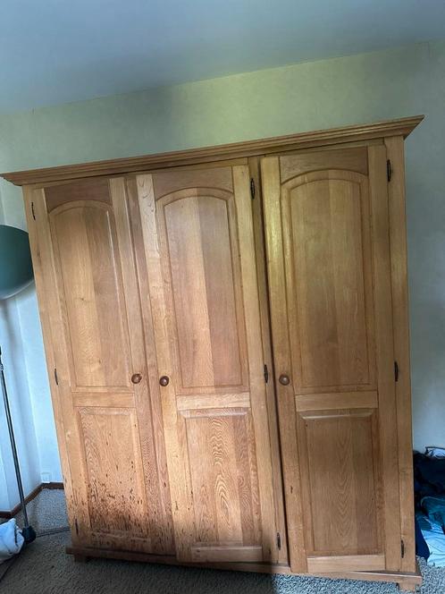 Kledingkast. Massief eiken., Huis en Inrichting, Kasten | Kledingkasten, Gebruikt, 150 tot 200 cm, 150 tot 200 cm, 50 tot 75 cm