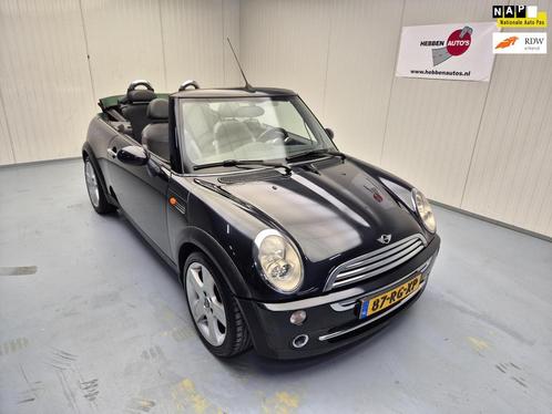 Mini Mini Cabrio 1.6 Cooper Chili Airco Leer Cruise Control, Auto's, Mini, Bedrijf, Te koop, Cabrio, ABS, Airbags, Airconditioning