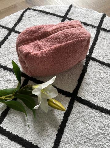 Nieuw roze toilettas Kruidvat teddy 23x15x9cm beauty case beschikbaar voor biedingen