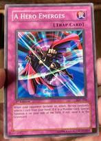 Yu-Gi-Oh! A Hero Emerges IOC 1st Ed Old US Print !, Verzenden, Gebruikt, Losse kaart