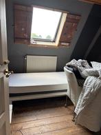 Eenpersoonsbed 70x200 met 2 matrassen en lattenbodem, Ophalen, Gebruikt, Wit, 200 cm