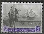 San Marino 1952 - Yvert 347 - Christoffel Columbus (ST), Verzenden, Overige landen, Gestempeld