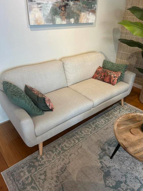 Nauwelijks gebruikte stoffen bank, Huis en Inrichting, Banken | Sofa's en Chaises Longues, Zo goed als nieuw, 75 tot 100 cm, Ophalen of Verzenden
