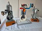3 Vintage lesmodellen motoren jaren 70 , didactisch, Verzenden