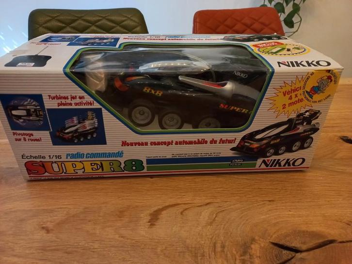 Nikko super8 rc 1/16 in doos, Hobby en Vrije tijd, Modelbouw | Radiografisch | Auto's, Zo goed als nieuw, Auto offroad, Overige schalen