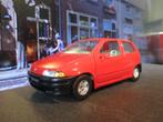 1/24 Fiat Punto - Bburago rood Mint Boxed, Hobby en Vrije tijd, Modelauto's | 1:24, Ophalen of Verzenden, Nieuw, Bburago