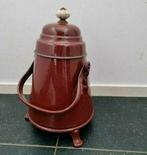 DOOFPOT,Emaille,Indisch,Vintage,deksel,Brocante,Smotherpot, Antiek en Kunst, Ophalen of Verzenden