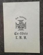Exlibris Lino Antonio Alfonso (Onderdonk) (zeilschip, kruis), Antiek en Kunst, Ophalen of Verzenden