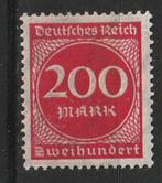 Duitsland 1923 - 200 Mark, Postzegels en Munten, Ophalen of Verzenden, Overige periodes, Postfris