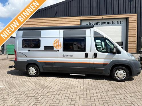 Buscamper Globecar dwarsbed en zwenkarm fietsendrager, Caravans en Kamperen, Campers, Bedrijf, Bus-model, tot en met 2, Overige merken