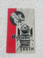 Folder NS Neemt den trein, Verzamelen, Spoorwegen en Tramwegen, Ophalen of Verzenden, Gebruikt, Trein, Overige typen