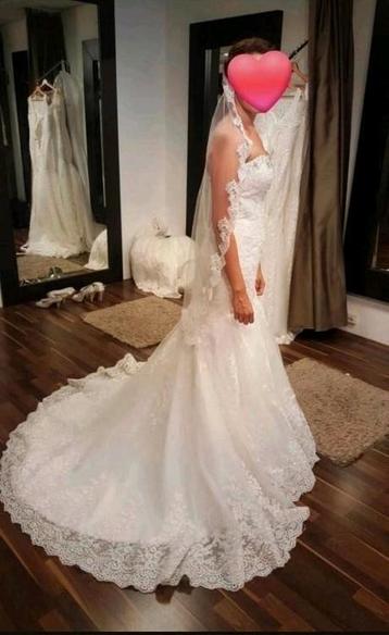 Trouwjurk, weddingdress murmaid mt 38/40 beschikbaar voor biedingen