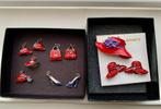 Vintage Red hat society fashion jewelry: mode sieraden, Ophalen of Verzenden, Nieuw, Rood, Overige materialen