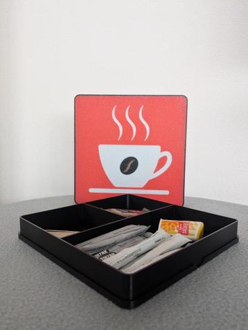 Bewaardoos met Koffiebeker logo beschikbaar voor biedingen
