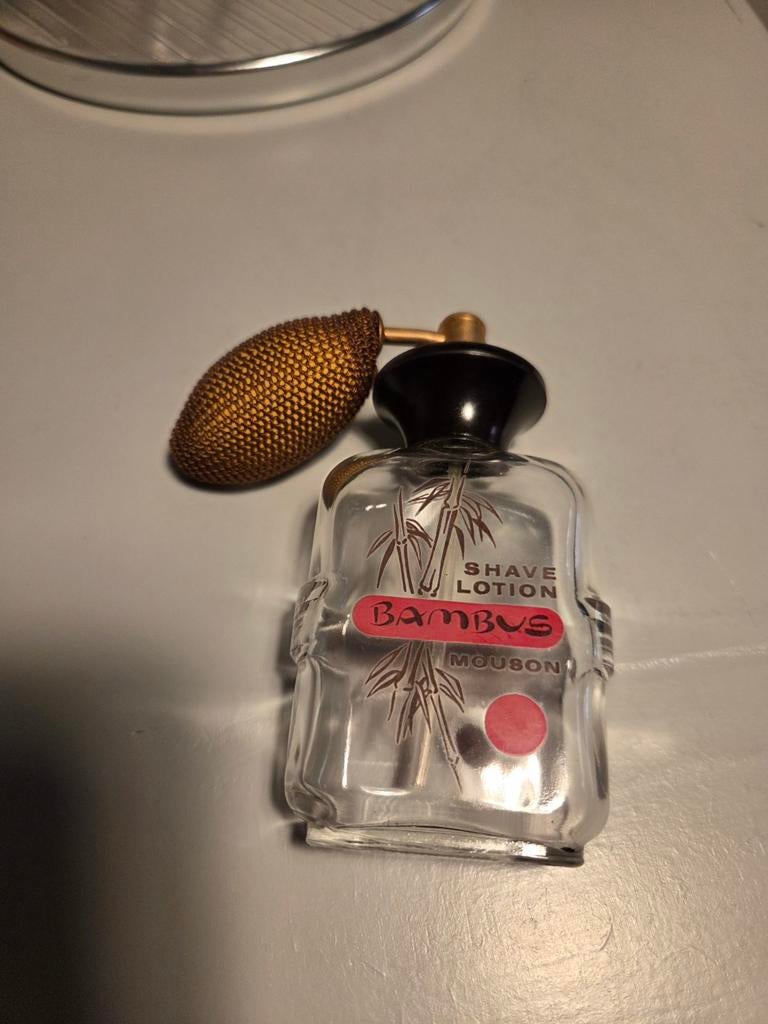 oude mouson bambus zeldzaam, Verzenden, Gebruikt, Parfumfles