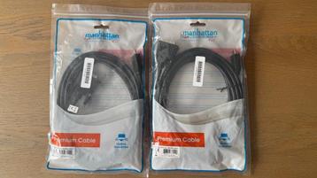 HDMI to DVI-D kabel (2x) beschikbaar voor biedingen
